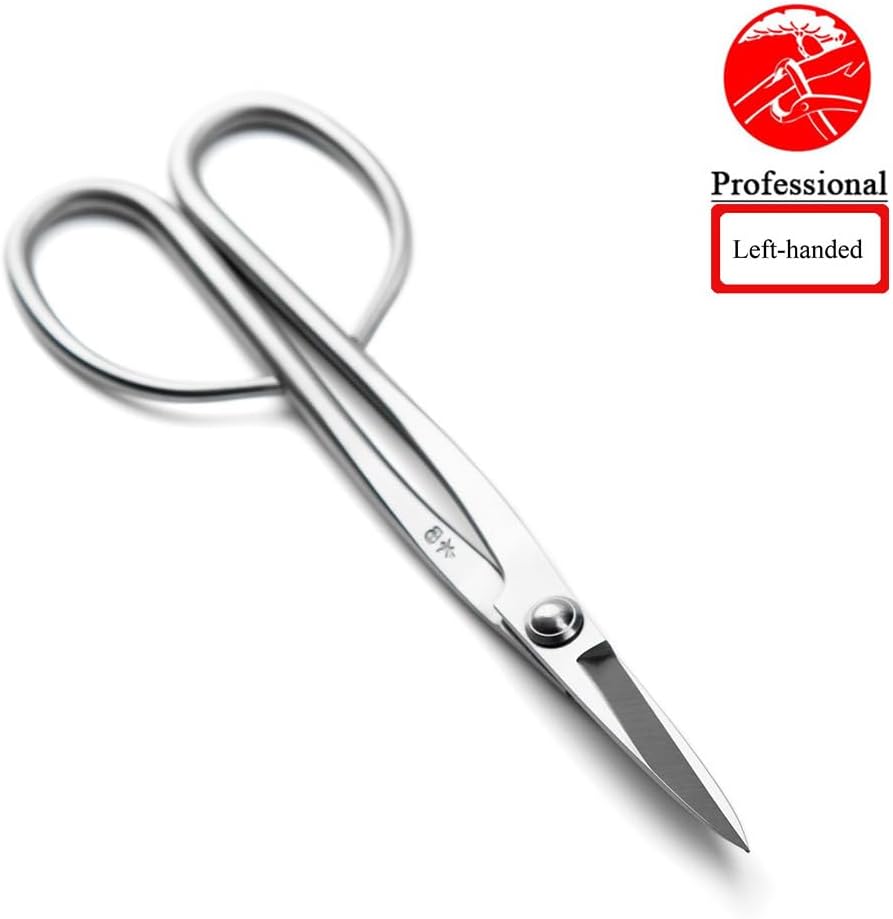 Left-handed Bonsai Scissors Professional Grade Bonsai Shears Alloy Steel Bonsai Tools Equip With Tool Bag (MT-LBS-210L)