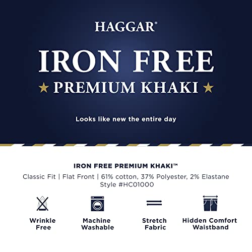 Haggar Men’s Classic Fit Iron Free Premium Khaki Pant by Haggar - Used condition - Image 4