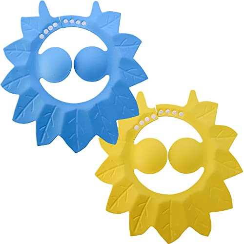 Tcotbe 2 Pcs Babys Shower Cap Maple Leaf Baby Bath Hat For Washing Hair Baby Waterproof Shower Bathing Protect Hat Visor Shield Babies Shampoo Cap Infant Shower Cap For Baby Kids Children #TOP21