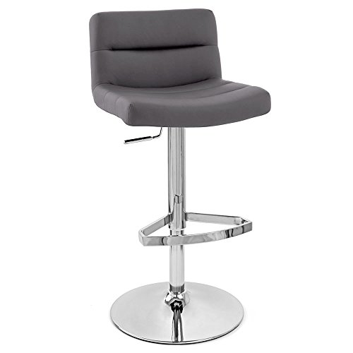 Zuri Furniture Slate Lattice Adjustable Height Swivel Armless Bar Stool