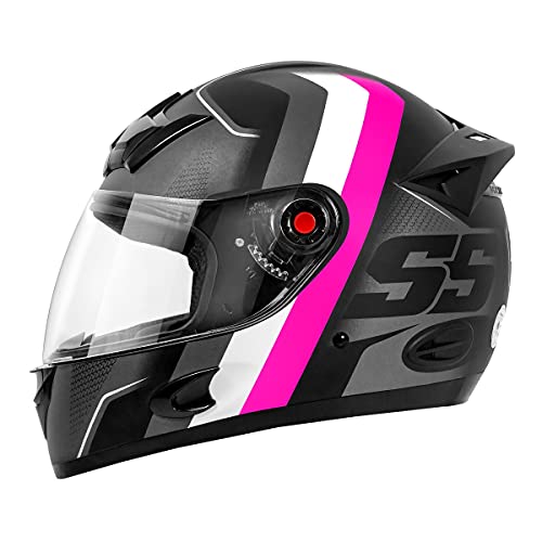 Capacete Mixs MX5 Super Speed 62 Cinza/Rosa