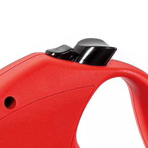 Flexi Basic Standard Cord Red Medium 5M Retractable Dog Leash/Lead For Dogs Up To 20Kgs/44Lbs #TOP2