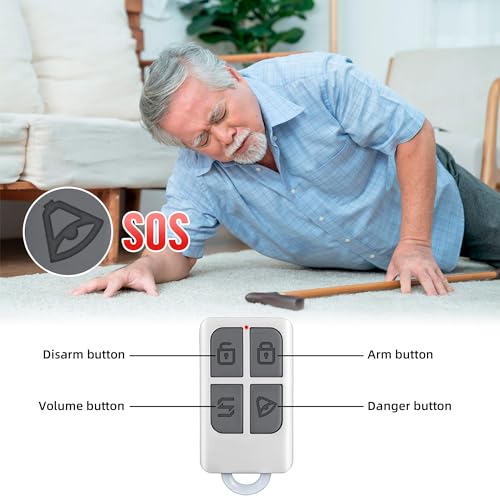 Wireless Home Security System with Siren and Remote Control for House Alarms