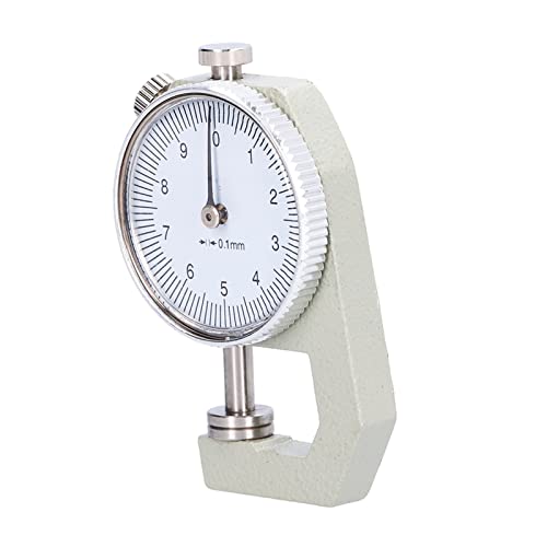 Round Dial Sturdy Metal Plastic Thickness Gauge for Paper Pipe Board Measurement Household