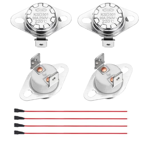 Thermostat KSD301 220°C 20A pour réparer la surchauffe de cafetière et de four