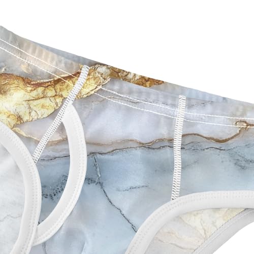 GuoChe Boys Underwear Briefs Soft Cotton Marble Silver Neutral in Sizes 2T,3T, 4T, 5T, 6Y and 8Y4