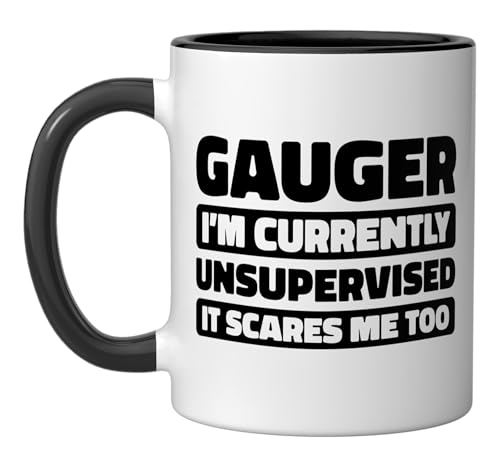 Gauger Measurement - Calibration Volume Gauger Ceramic Mug, Black/White