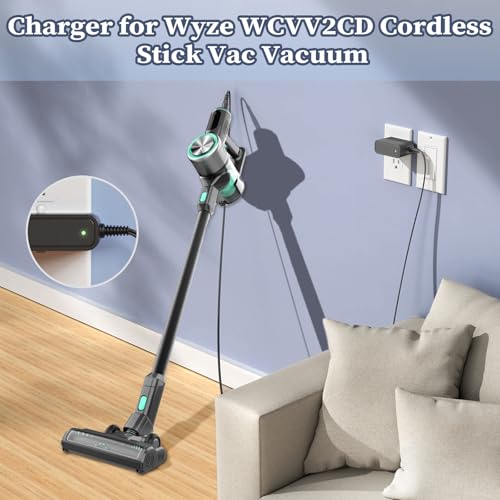 Charger for Wyze Cordless Vacuum Power Cord for Wyze WCVV2CD Cordless Stick Vacuum Cleaner Power Supply AC Adapter by JATERSERN - Image 2