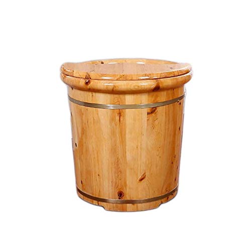 Spa de pies de madera maciza 38 cm alto x 41 cm diámetro