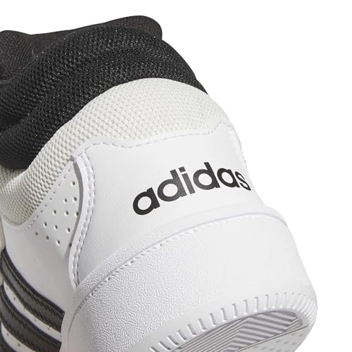 adidas Mixte Enfant Hoops Mid Classic Shoes, FTWR White/Core Black/Orbit Grey, 38 EU