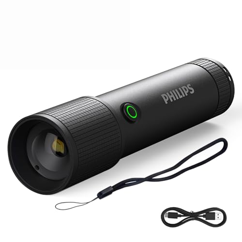SFL2185/93 350 Lümen 3W LED El Feneri Teleskopik Zoom Sos Modlu Şarj Edilebilir Uzun Menzilli Flashlight