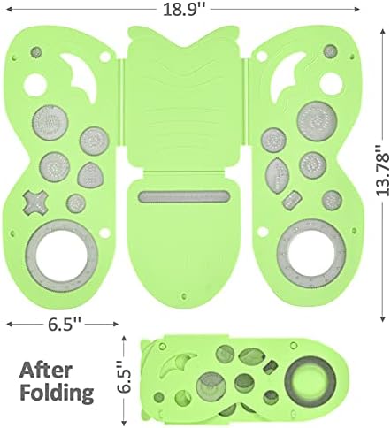 BoxLegend T Shirt Folding Board T Shirts Clothes Folder Durable Plastic Laundry Folders for Kids with Original Deluxe Set(Green)