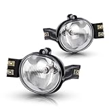 CHEDA Fog Lights Assembly Compatible with 2002-2008 Dodge Ram 1500/2003-2009 Dodge Ram 2500 3500 Fog Lamps Driver and Passenger Clear Lens 55077475AE, 55077474AE, CH2592121