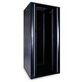 Bon Service DSIT Baie de Serveur 37U avec Porte en Verre 800x800x1800mm (LXPXH) - Noir