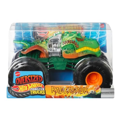Hot Wheels Monster Trucks FYJ83-JMT19 grand véhicule de cascade pour s'amuser au salon