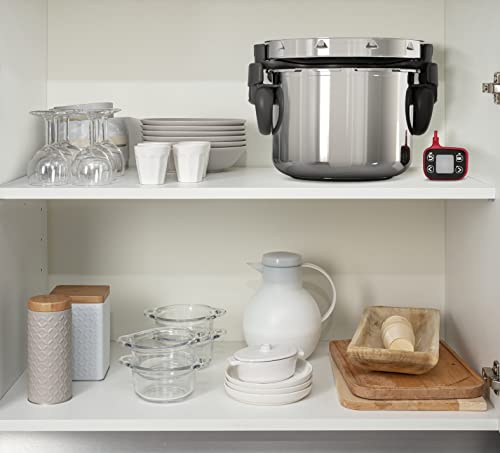 SEB Clipso Now+ Cocotte-minute® 6 L, Résultats de cuisson parfaits, Gain de temps, Ouverture facile, Minuteur intelligent, Fabriqué en France, Poignées rabattables P4900750