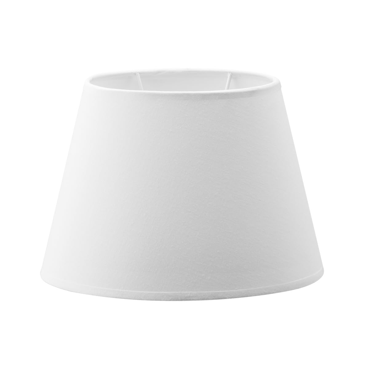 Paralume In Tessuto Stile Retrò Per Lampadario - Coperchio Sostitutivo Per Portalampada E14/E27 (Bianco, Forma Tromba) - 4