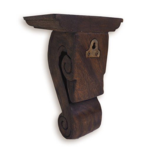 Cinmin UNKNOWN Oak Stain Corbel Wood Wall Bracket thumb #4