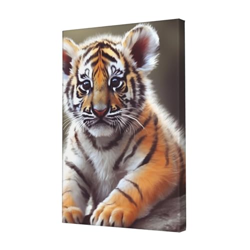 Impression HD sur toile de qualité supérieure avec tigre