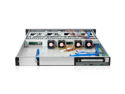 Chasis para servidor rackmount C-140SS de iStarUSA, 1U, 4 bahías sin bandejas, color negro, material aluminio miniatura 2