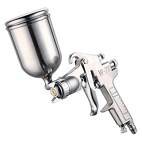ANCLLO W-77 - Pistola de pulverización de aire con boquilla de 3 mm, HVLP de alimentación por gravedad, pulverizador de reparación de pintura automática, 400 ml