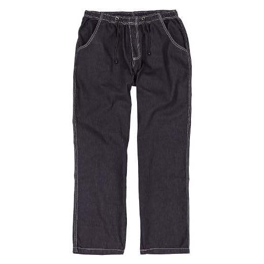 Abraxas Schlupfhose, Jogging- Jeans mit elastischem Bund in Übergrößen bis 12XL, schwarz, Größe:7XL