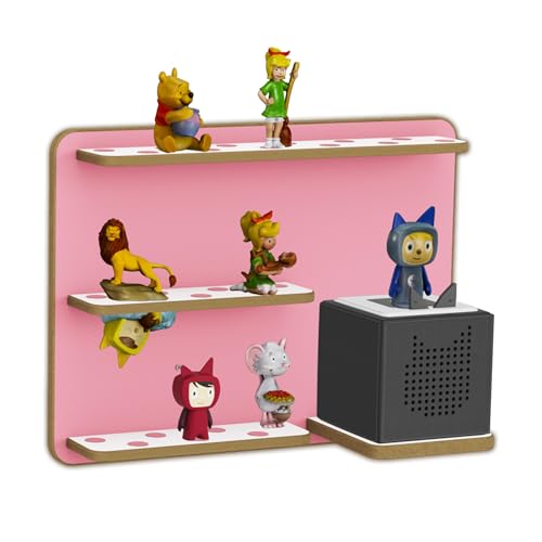 Holzura Feenstaub Toniebox Regal Rosa/Weiß