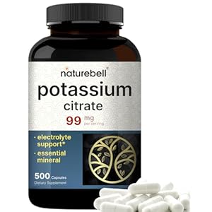 Potassium Citrate Supplement 99mg, ...