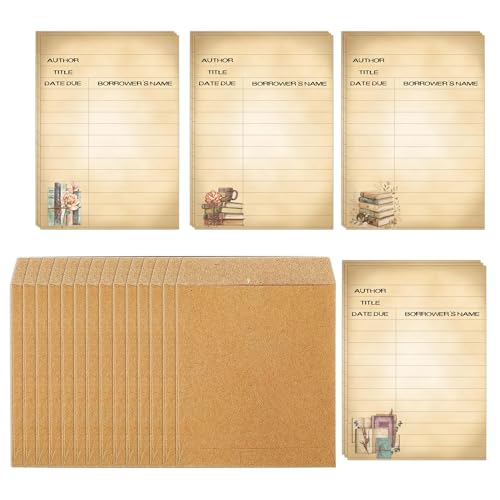 Tarjetas de biblioteca con sobres para solucionar pérdidas de libros y organizar el aula