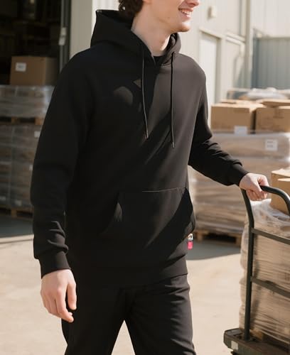 Image of VATRENUS FR Hoodies for Men Pullover 10.5oz Cotton Fleece Flame Resistant Jacket Fire Retardant Welding Sweatshirts