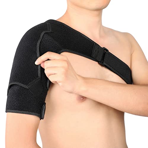 Orthèse D'épaule pour Homme Femme, Attelle épaule à Bandage Réglable, Soutien D'épaule, Manchon de Compression Respirant pour épaule Gelée, Manchette des Rotateurs Déchirée, Articulation AC Disloquée