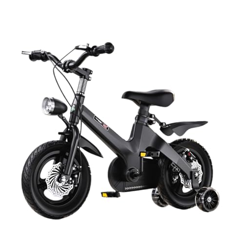 Banefu子ども自転車 12/14/16/18インチ、 ワンピースホイール、フロントとリアのダブルディスクブレーキ マグネシウム合金フレーム 安全耐久性 可愛い 高さ調節可能 組み立て簡単 3 〜 12歳 通勤 通学 街乗り 女の子 男の子 プレゼント