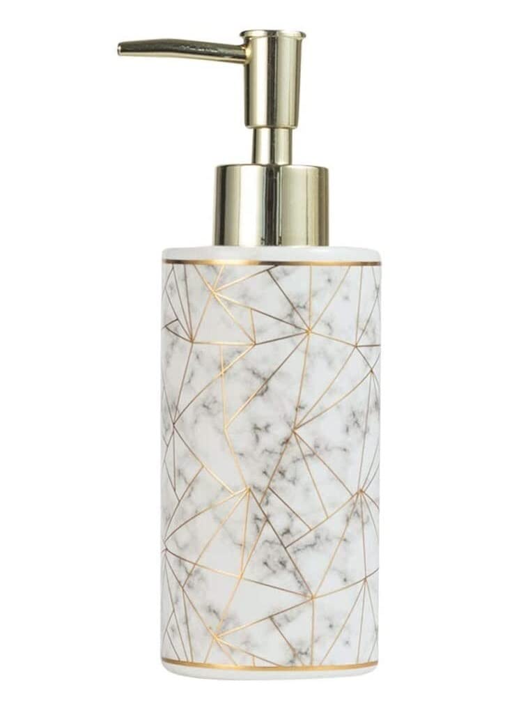 Lyvqzpwlr Wit Ceramic Soap Dispenser
