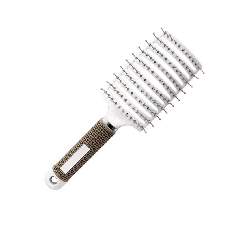 Curved Vented Detangling Hair Brush with Round Glazed Teeth for Curly, Detangling, Wavy Hair - Ergonomic Design with Magnet Suspend Hole - Professional Styling Tool for Curly, Detangling Hair image 2