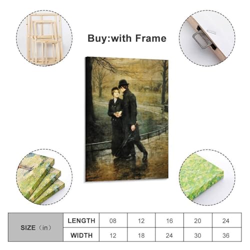 Briton Riviere ブリトン・リヴィエール ポスター「エデンの園」芸術のパネルのキャンバスの壁画の誕生日のギフトの家のアートワーク16x24inch(40x60cm)