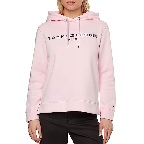 Tommy Hilfiger Damen Hoodie mit Kapuze, Rosa (Pastel Pink), XXL
