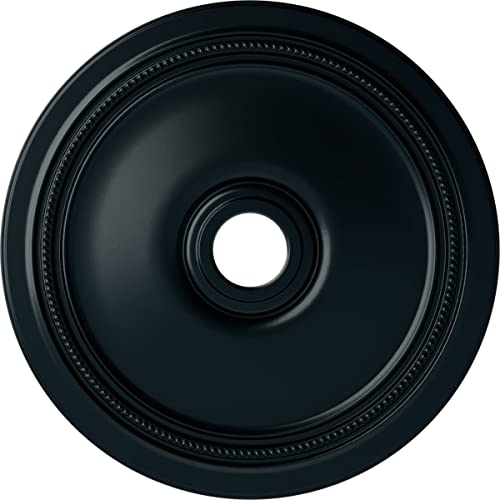 Image of Ekena Millwork CM24DINSF Diane Ceiling Medallion, 24 inchOD x 3 5 /8 inchID x 1 1 /4 inchP (Fits Canopies up to 6 1 /4 inch), Hand-Painted Night Shade