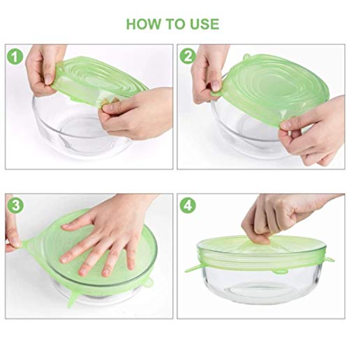 Coperchi in Silicone Estensibile, 10 Pezzi