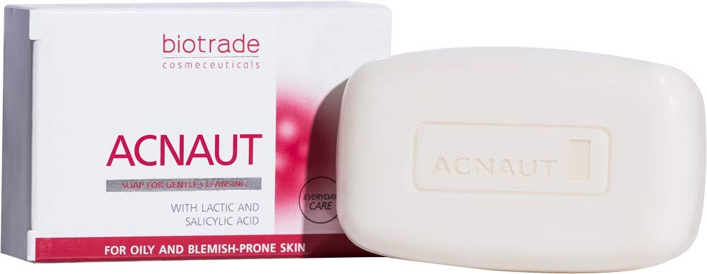 Acnaut 3 Steps Skin Care Set For Blemished Oily Skin, Includes Lotion, Jabón de lavado facial y crema hidroactiva a la humedad