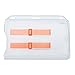 Frosted Horizontal Rigid 2-Card Dispenser with Red Extractor Slides (1 Pack)