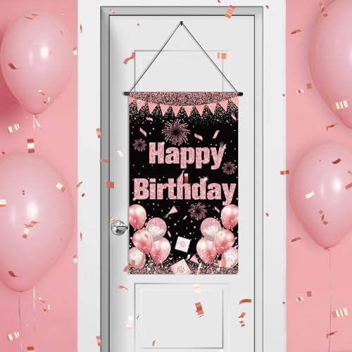 Caslon SRX-PX-B1V3H Rose Gold Birthday Door Sign cover