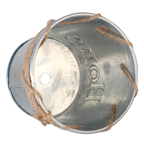 HEMOTON Rustikaler Blumeneimer Aus Vintage-gartendekoration Kleiner Blumentopf Zum Bepflanzen Eisen-pflanzgefäß Für Balkon Und Innenraum