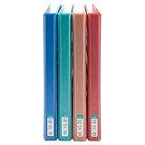Yoobi | 3-Ring Binders | 1/2 Inch D-Ring | Solid Multicolor Variety Pack of 4