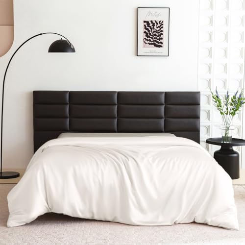 Housse de couette en soie de mûrier 22 Momme Queen YZCIS luxe blanc