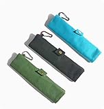 2 Stück Bestecktasche, Bestecktasche für Unterwegs, Tragbare Bestecktaschen Leer mit Haken, Waschbar Besteckbeutel für Camping,Picknick, Reise, Schule, Büro (19x22.5cm) (bunt-1)