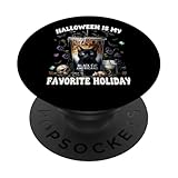 Photo Gallery black cat halloween is my favorite holiday coffee cat mom popsockets popgrip adesivo Photo Gallery black cat halloween is my favorite holiday coffee cat mom popsockets popgrip adesivo