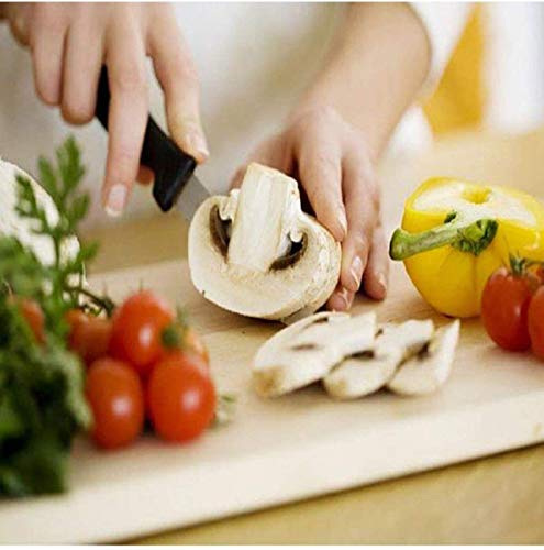 Image of Ronest Wooden Chopping Board with Knife Set and Scissor, 6 Piece Stainless Steel Kitchen Knife Knives Set with Knife Scissor, Knife Sets* (Wood)