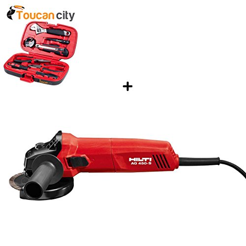 Toucan City Tool Kit (9-Piece) and Hilti 7 Amp Corded 4.5 in Angle