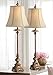 Juliette Traditional Buffet Table Lamps Set of 2 Light Bronze Bell Shade for Dining Room - Regency Hill