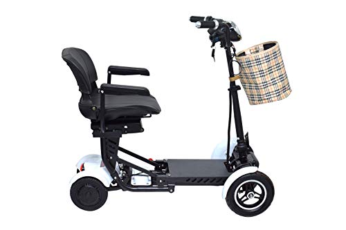2022 New United Mobility City Slicker Ex Battery Powered Mobility Scooter Heavy Duty Lightweight Folding 17 Miles Range Scooter (White), Multicolor #TOP5
